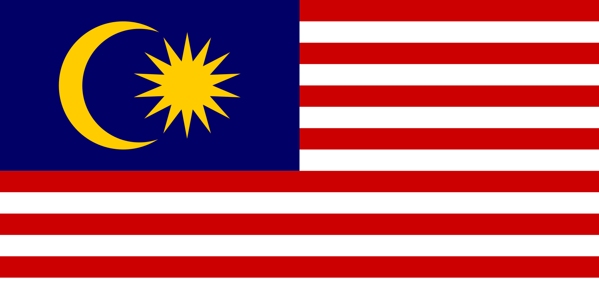 Bandeira da Malásia • Bandeiras do Mundo