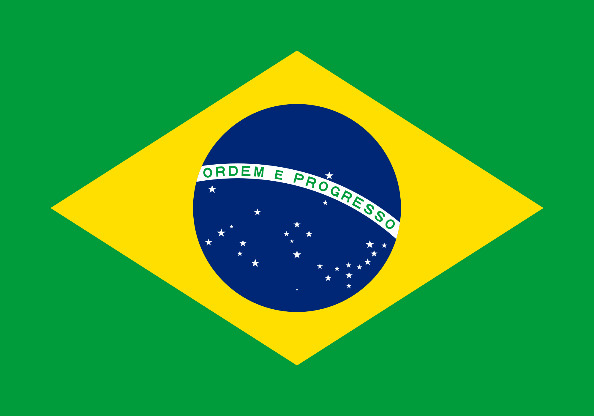 Bandera de Brasil Grande 150x225cm – Magia e Imaginacao