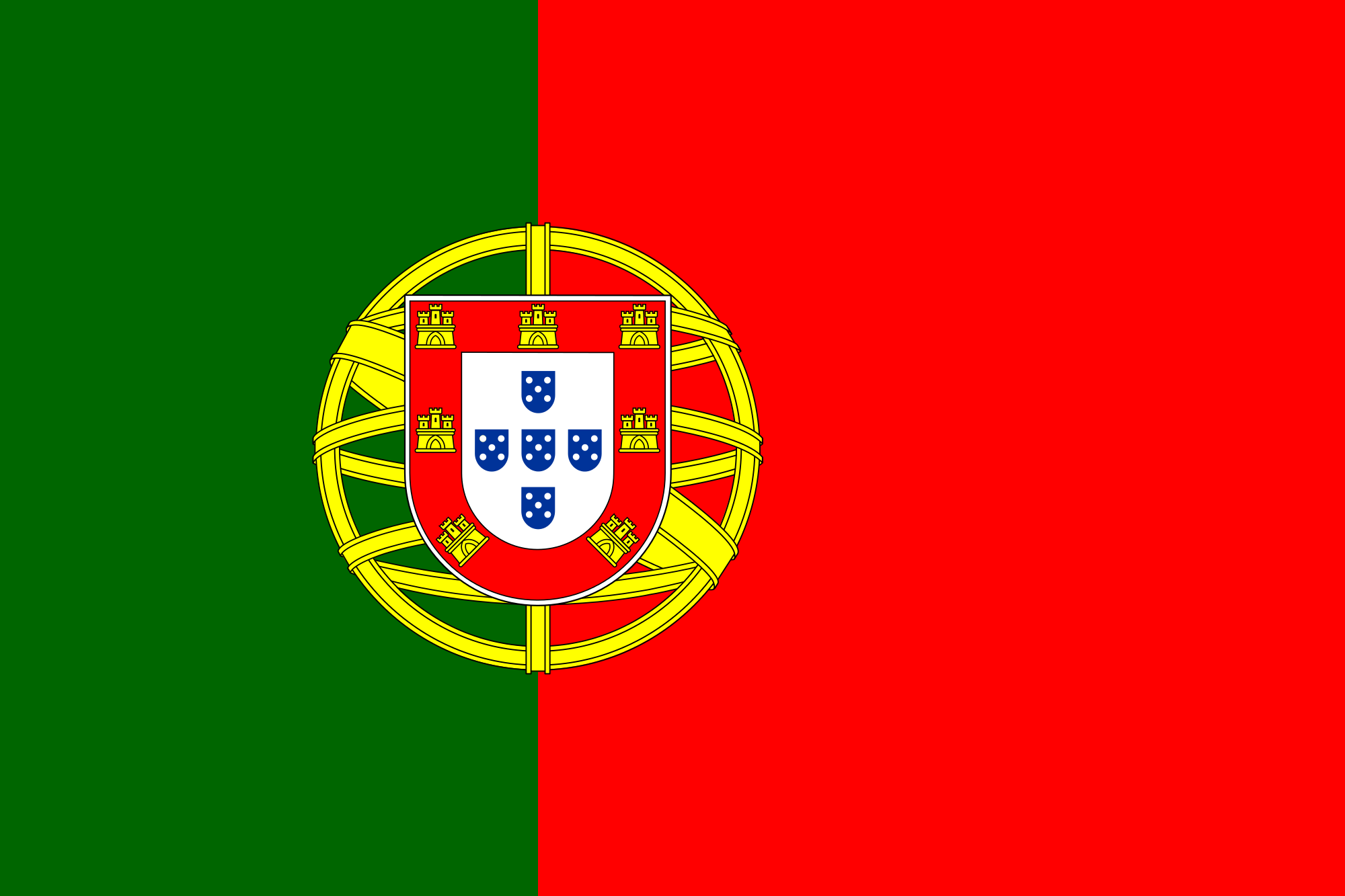 Bandeira de Portugal â€¢ Bandeiras do Mundo