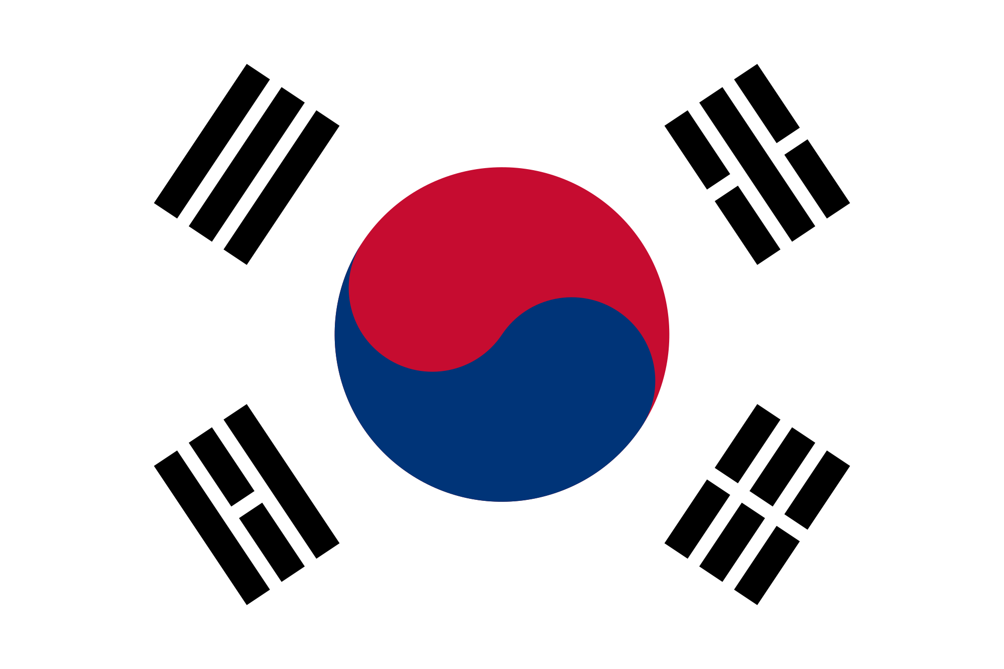 Resultado de imagem para Coreia do Sul bandeira