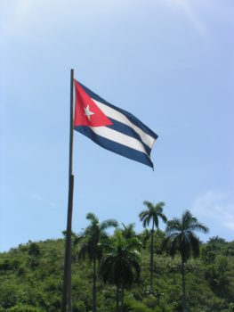 Bandeira de Cuba em Cuba