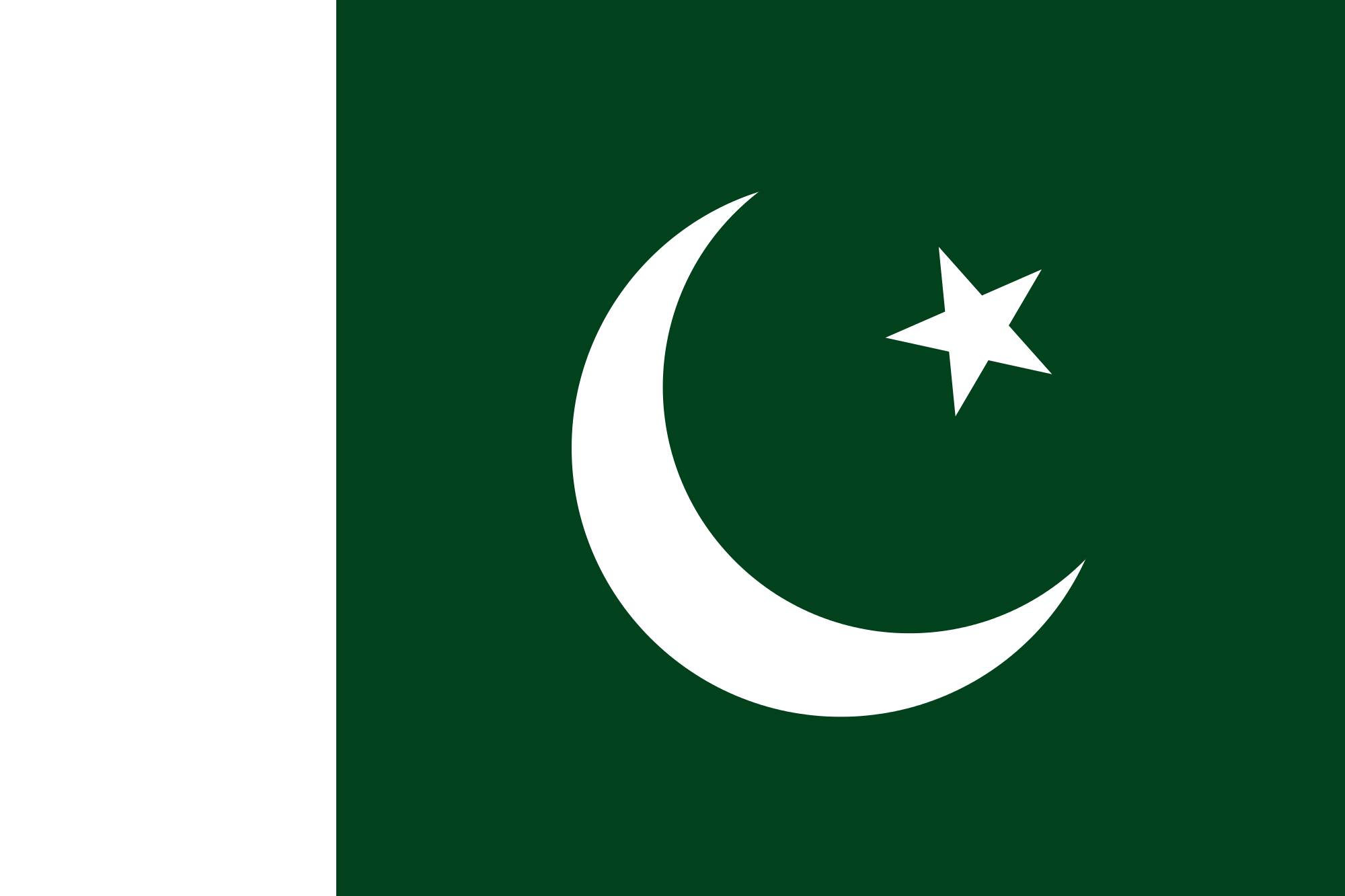 Bandeira do Paquistão • Bandeiras do Mundo