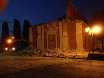 Igreja de San Felice destruída pelo terremoto